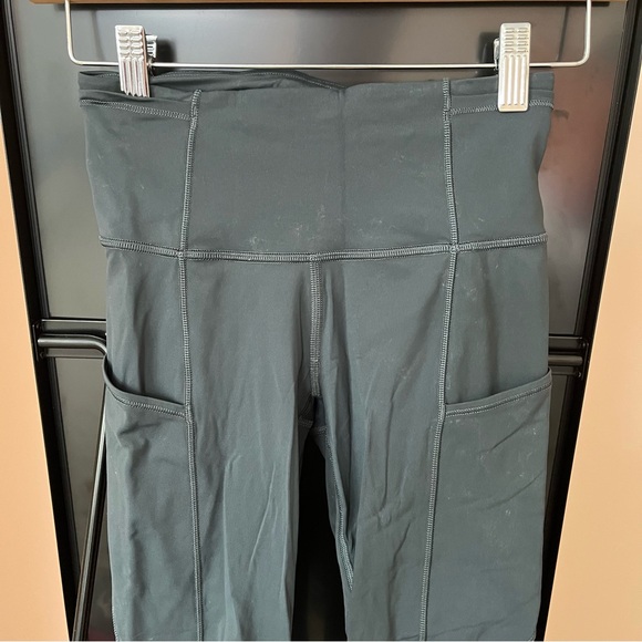 Lululemon Lululemon Fast & Free Crop II *Nulux Deep Coal Size 2 - Picture 3 of 5